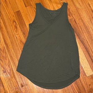 Flowy Army Green Tank Top